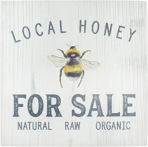 Honey Bee Rustic Sign: Honey for Sale (Case of 10)