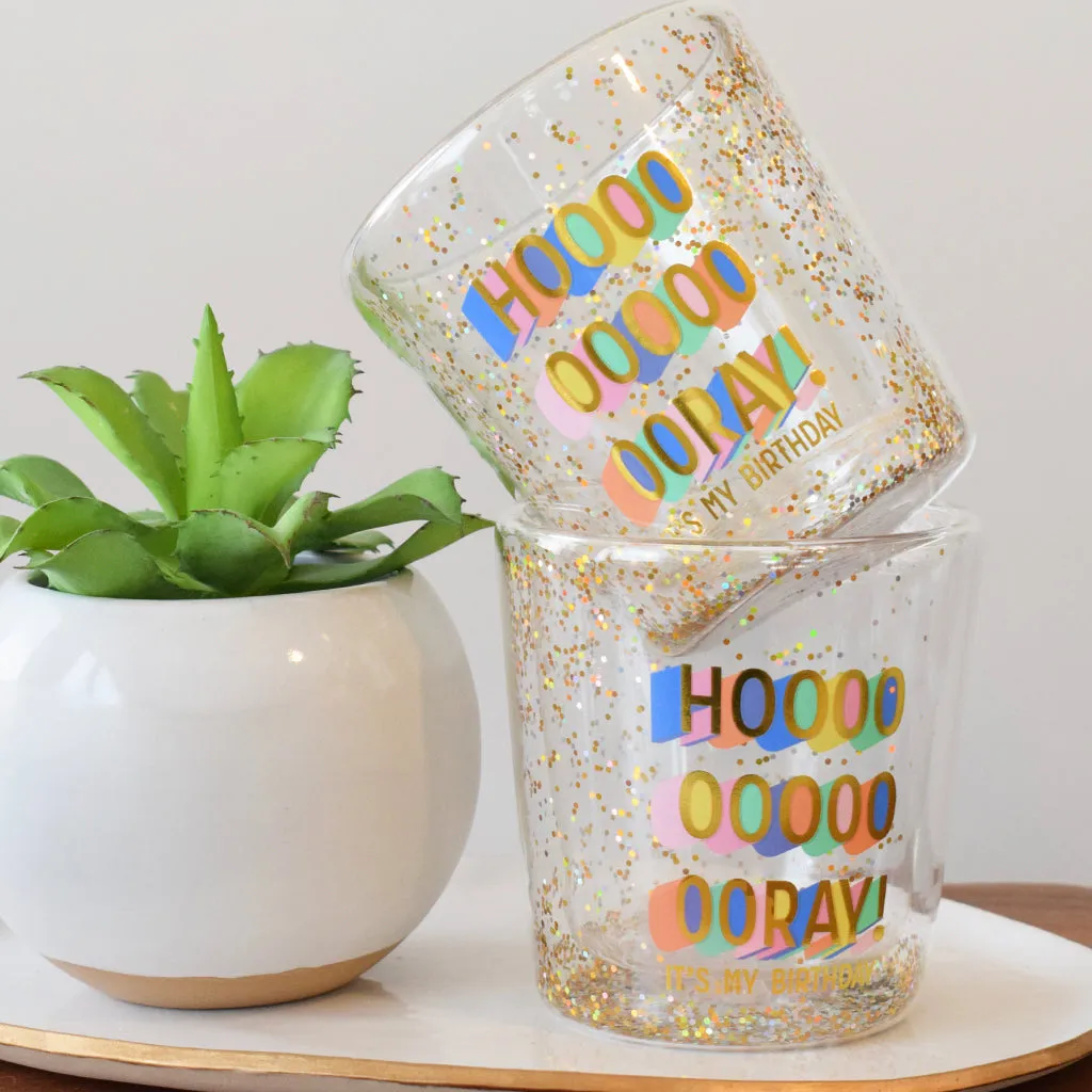 Hoooooray Rocks Glass