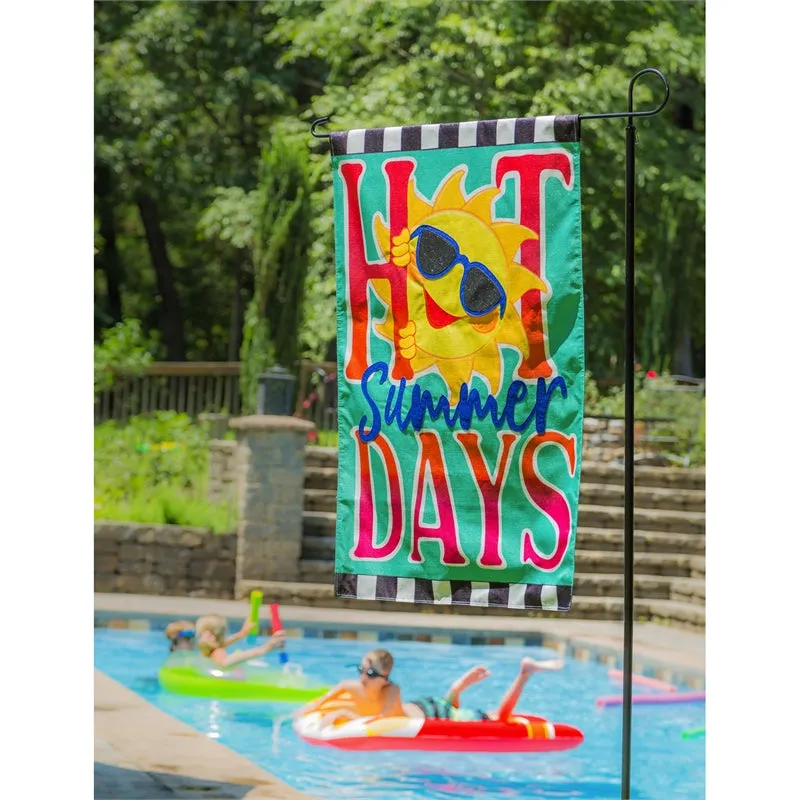 HOT Summer Days Sun House Shimmer Linen Flag,13ml9874