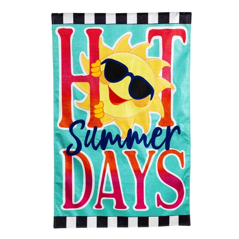 HOT Summer Days Sun House Shimmer Linen Flag,13ml9874