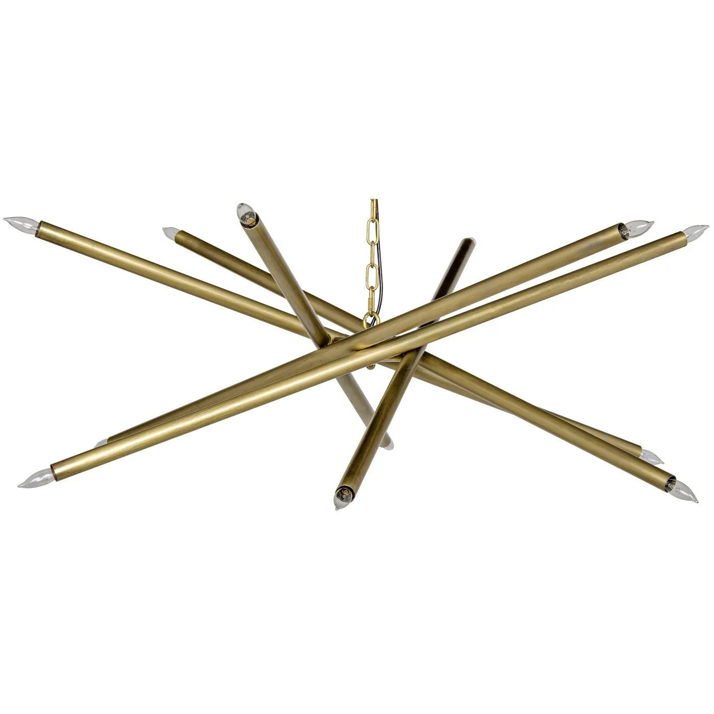 Ikram Chandelier, Metal with Brass Finish