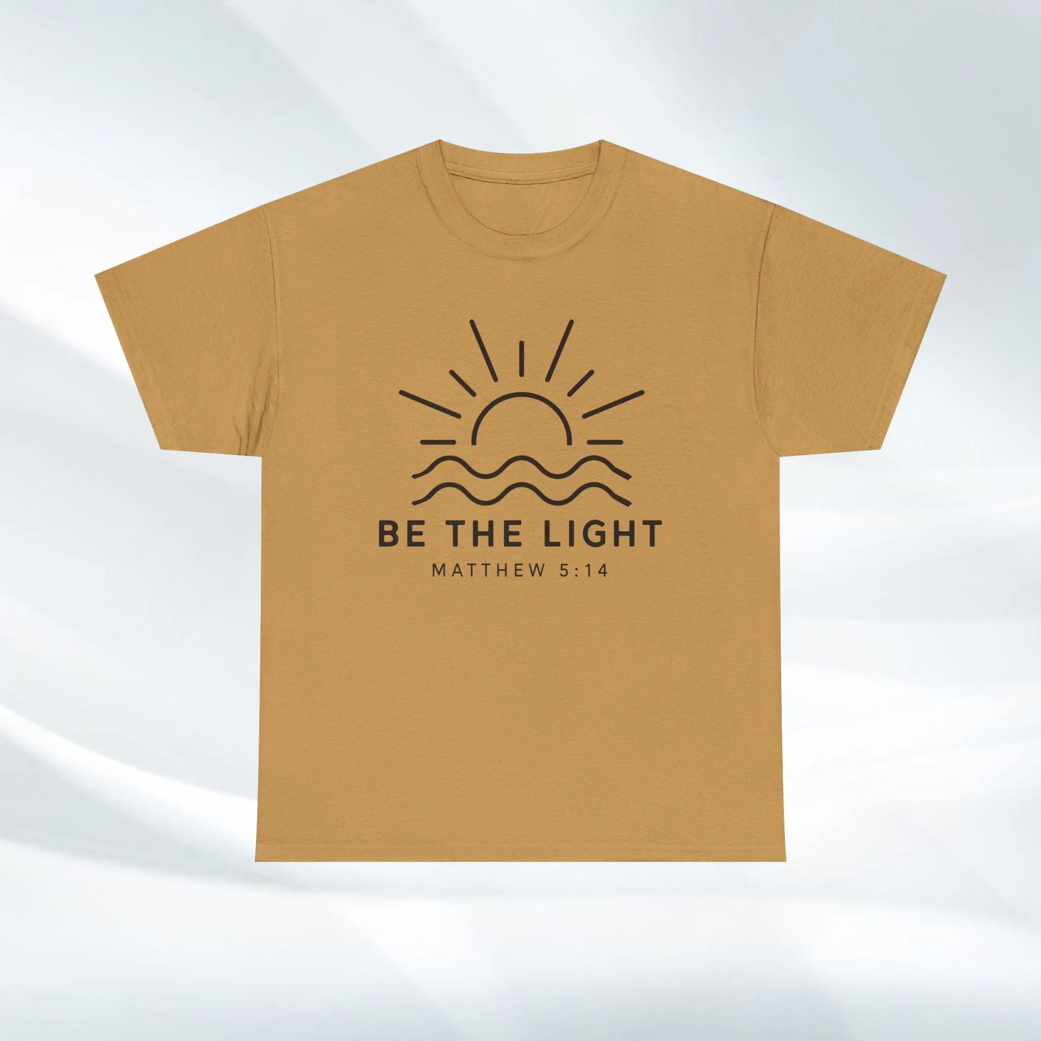 Inspirational Unisex Heavy Cotton Tee - 'Be The Light' Matthew 5:14