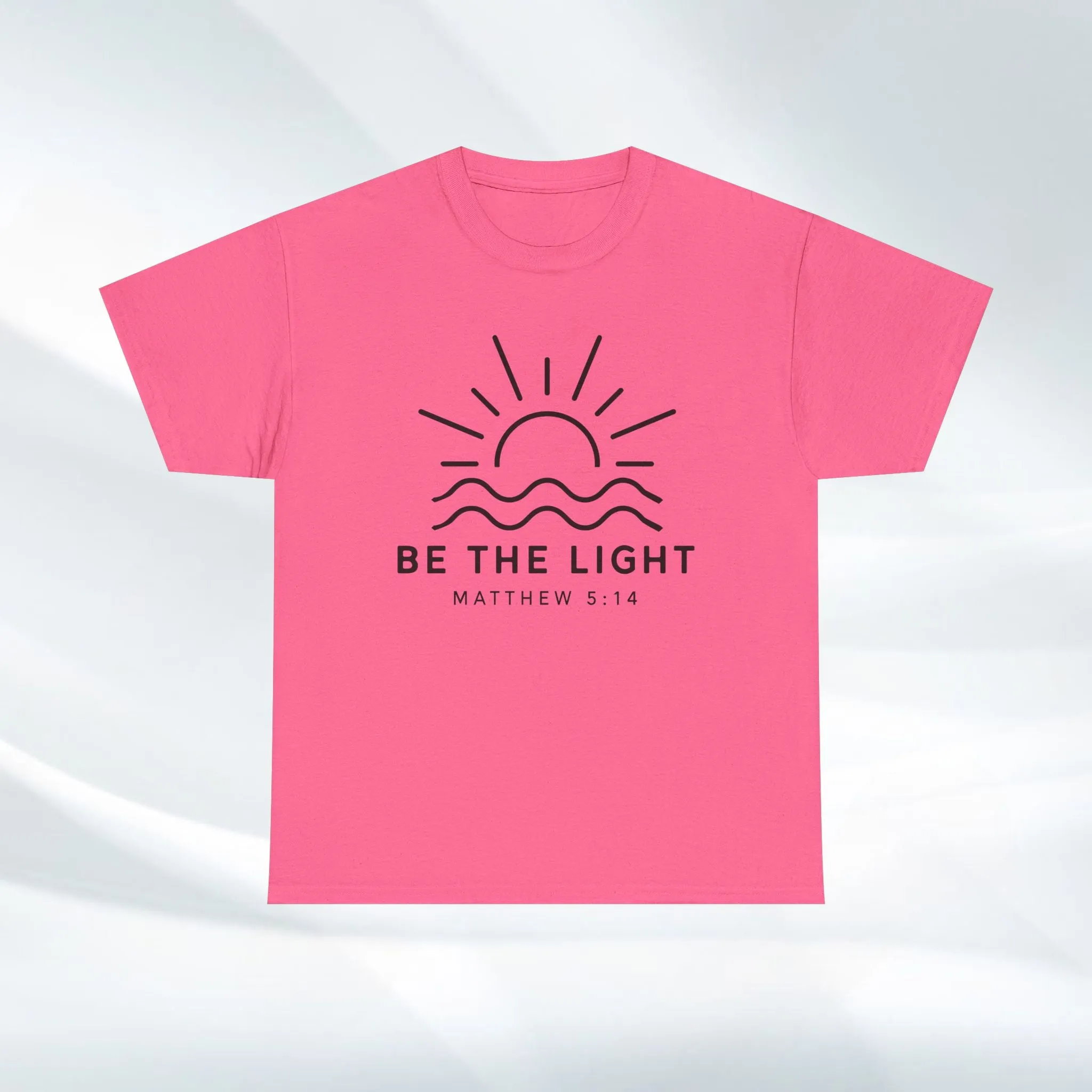 Inspirational Unisex Heavy Cotton Tee - 'Be The Light' Matthew 5:14