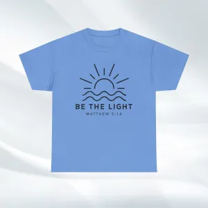Inspirational Unisex Heavy Cotton Tee - 'Be The Light' Matthew 5:14