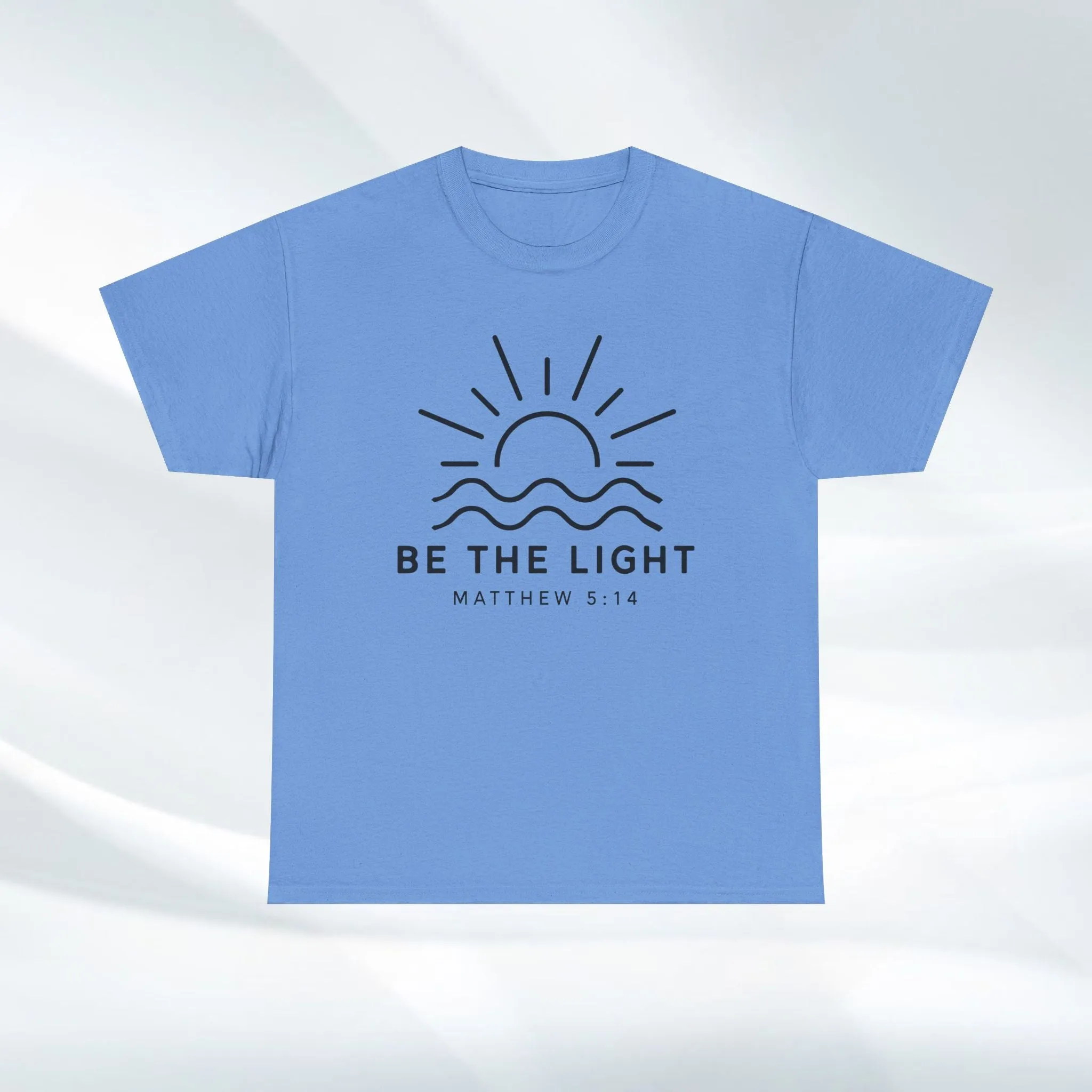 Inspirational Unisex Heavy Cotton Tee - 'Be The Light' Matthew 5:14