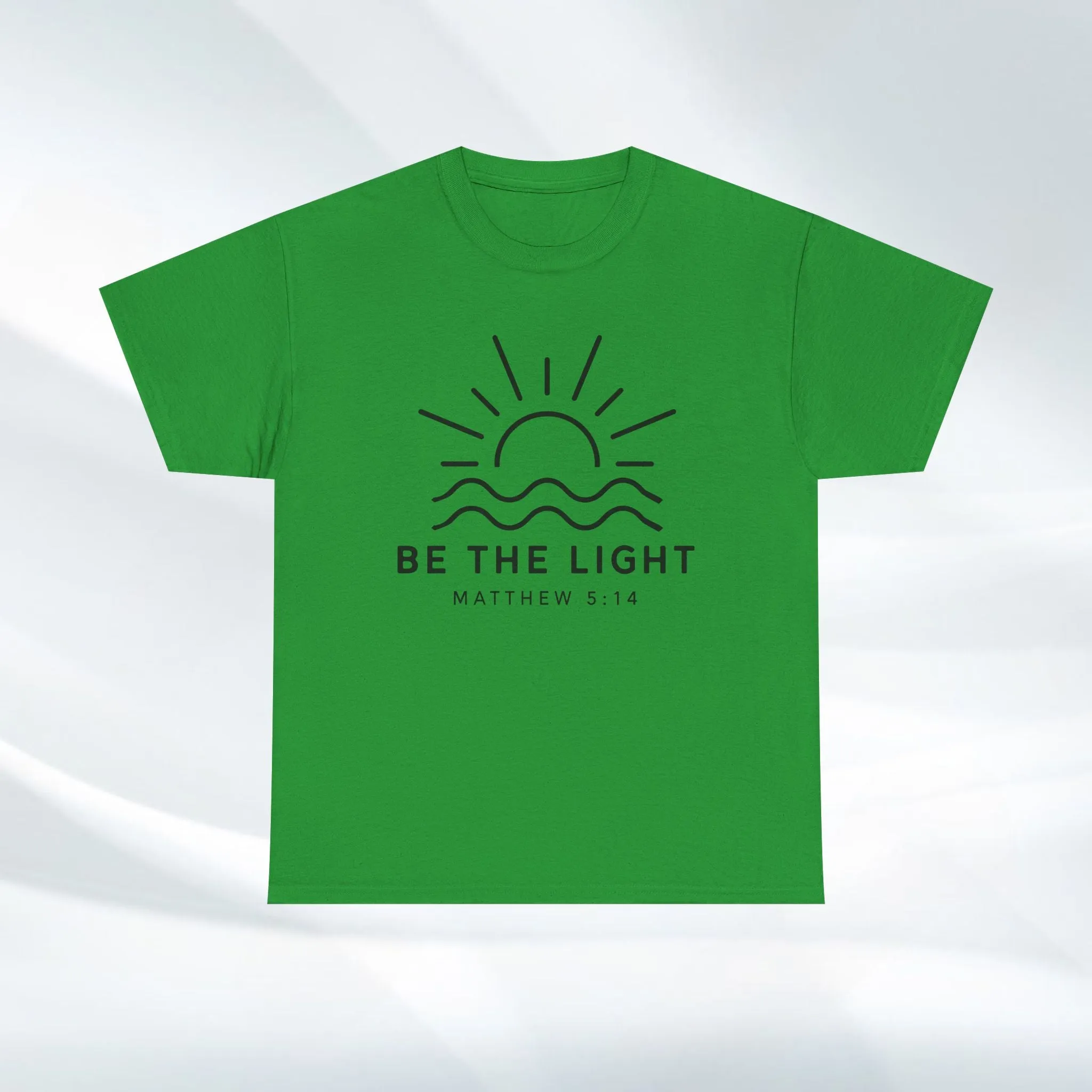 Inspirational Unisex Heavy Cotton Tee - 'Be The Light' Matthew 5:14
