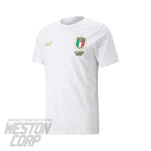 Italy Youth 2022 Graphic Winner Tee (Puma White/Nimbus Cloud)