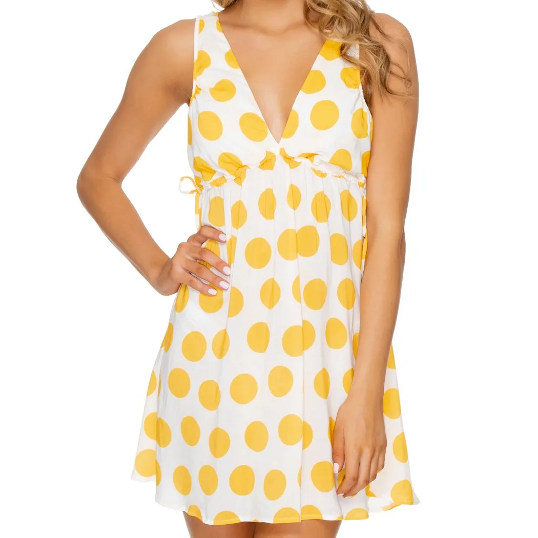 ITSY BITSY - V Neck Short Dress