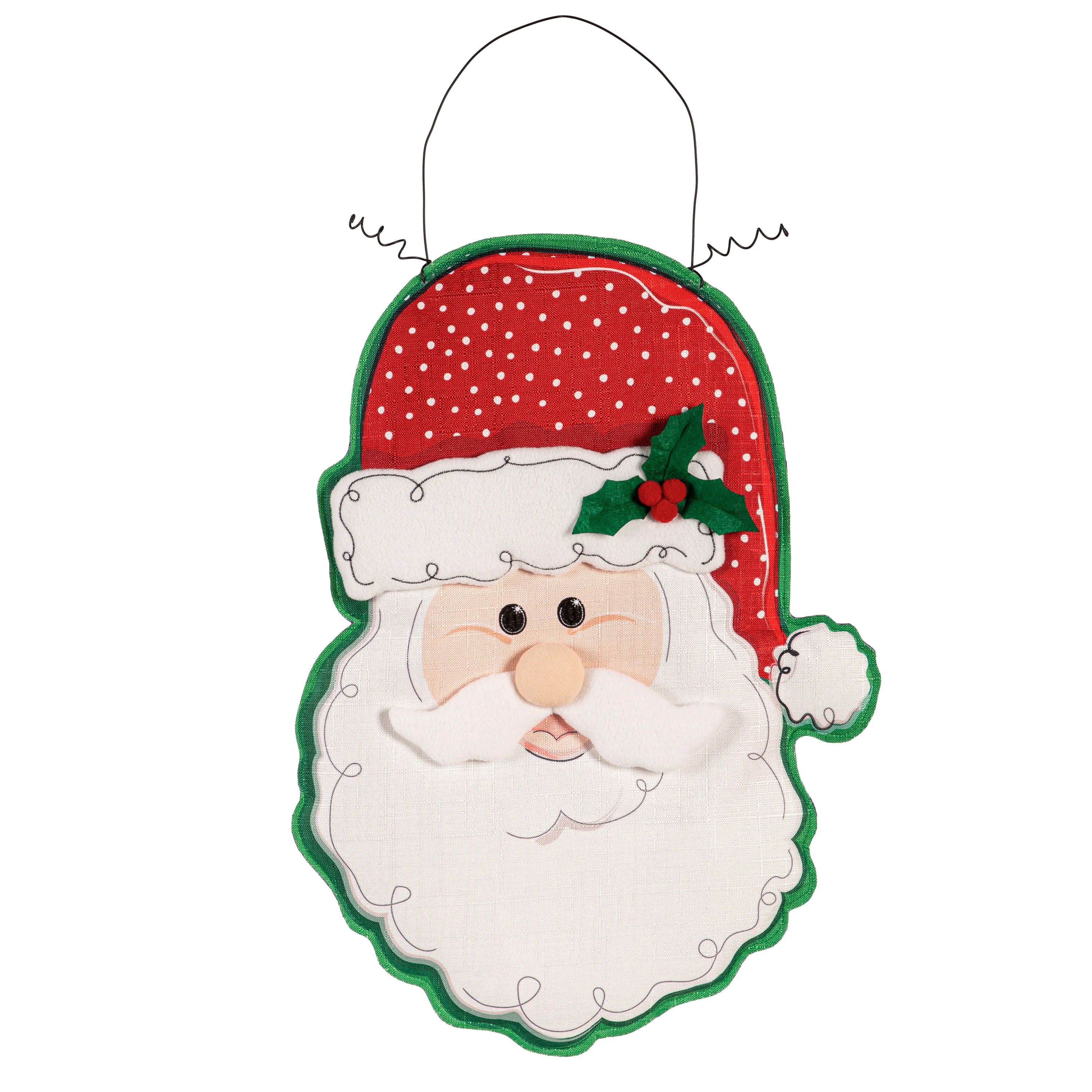 Jack O' Lantern & Black Cat/Santa Double Sided Estate Door Décor,2deb2571fb