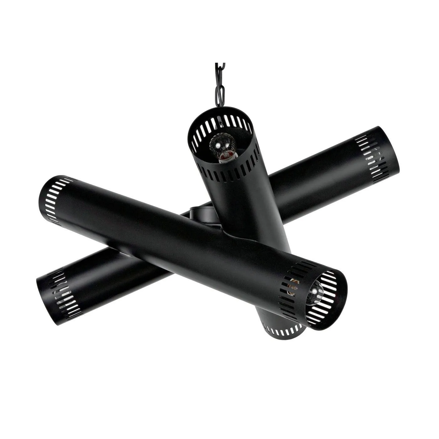Javelin Chandelier, Black Steel