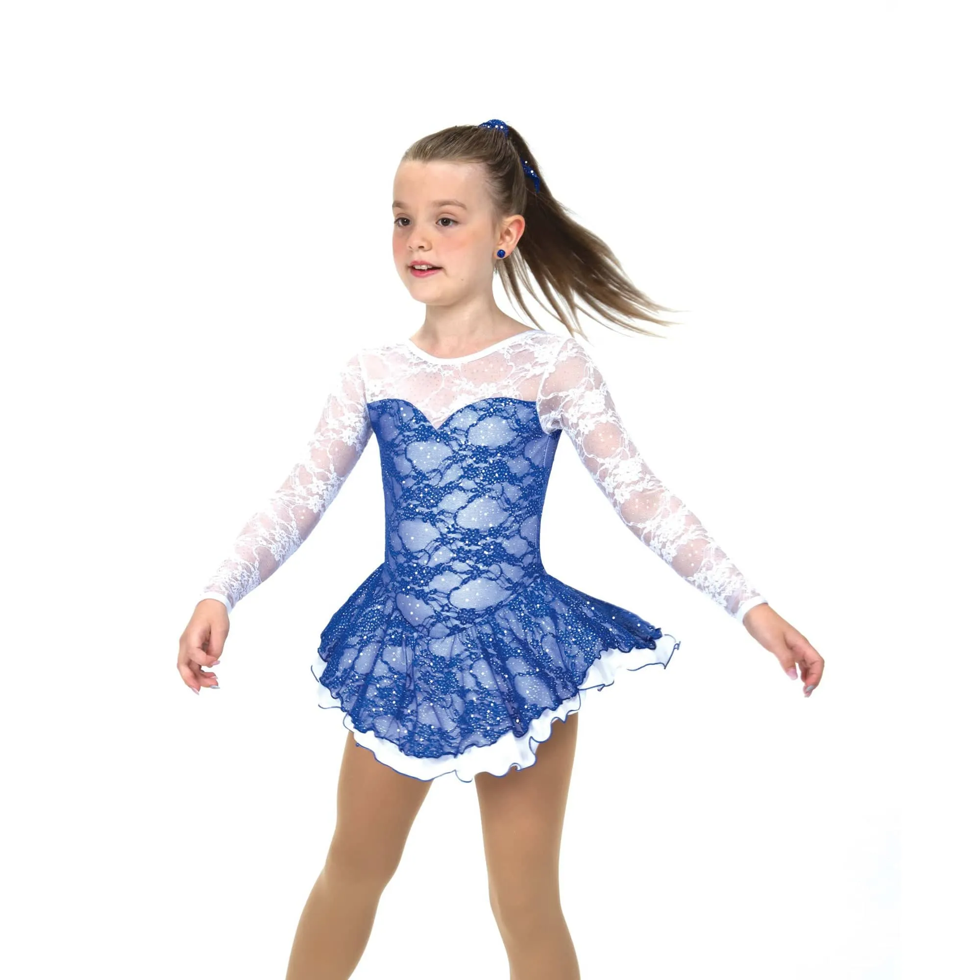 Jerry's 677 Brite & White Figure Skating Dress - Youth