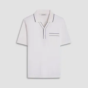 Jersey Knit Short Sleeve Johnny Sweater