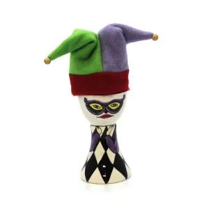 Jester Egg Holder Harlequin Black