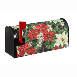 Joy to the World Poinsettia Mailbox Cover