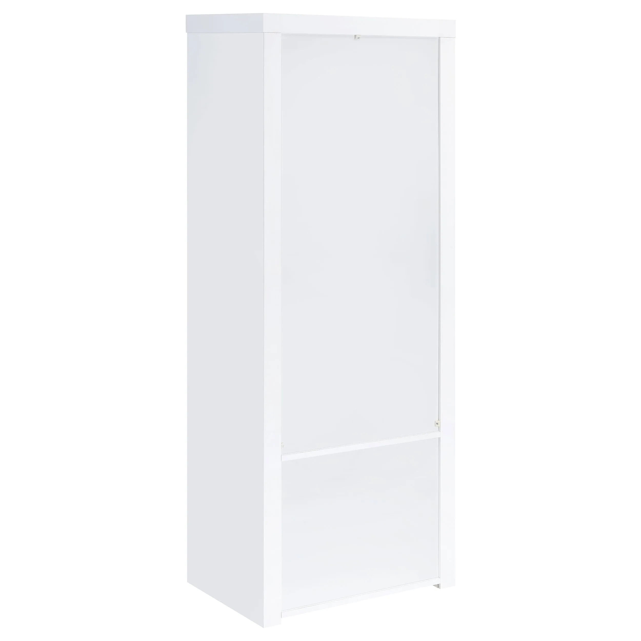 Jude 3-shelf Engineered Wood Media Tower High Gloss White