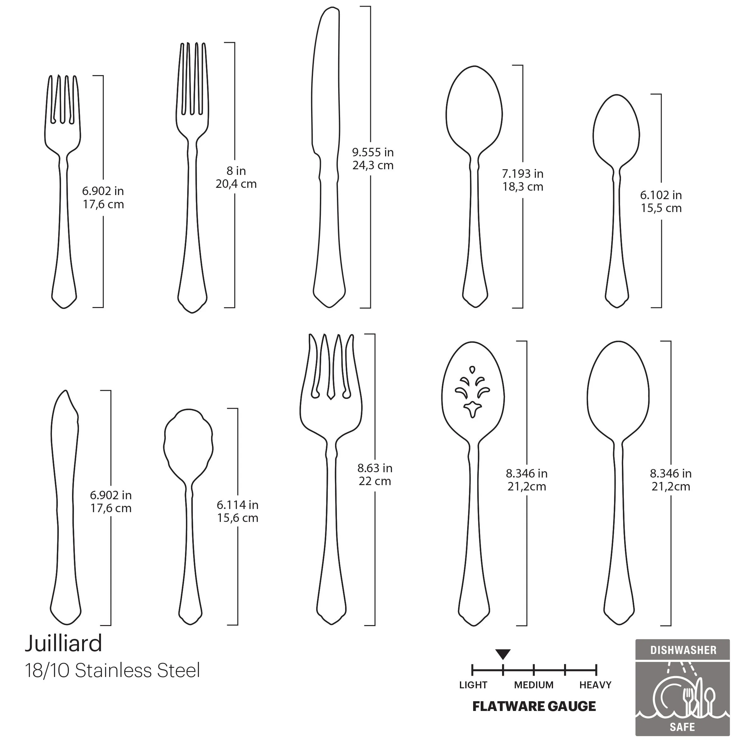 Juilliard 45 Piece Fine Flatware Set