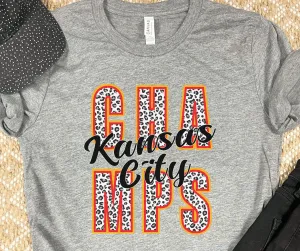 Kansas City Champs Grey Graphic Tee