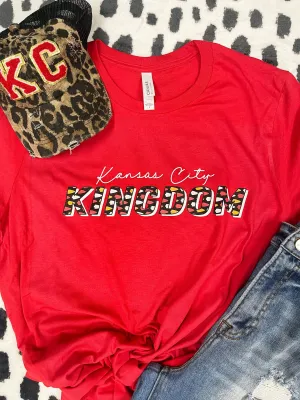 Kansas City Kingdom Arrowhead Pattern Red Graphic Tee