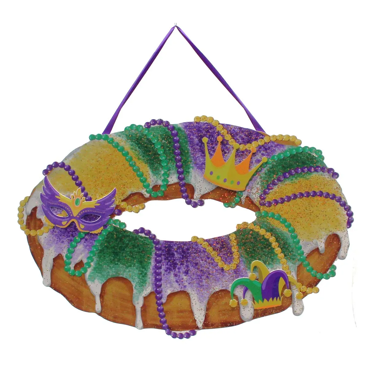 King Cake Glitter Door Decor