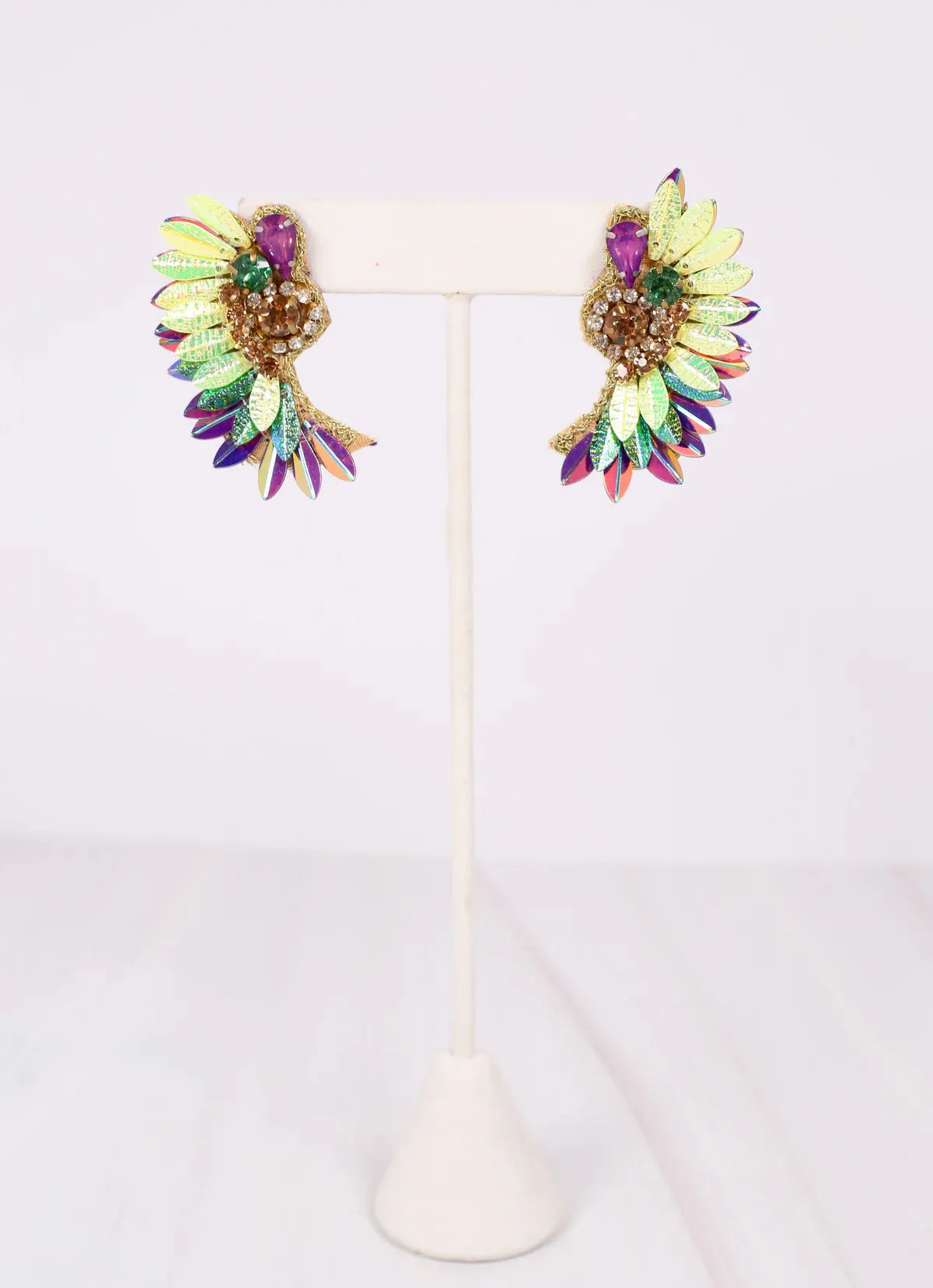 Krewe De Party Fan Earring