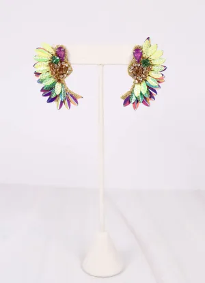 Krewe De Party Fan Earring