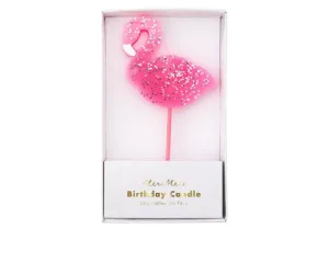 Large Flamingo Candle