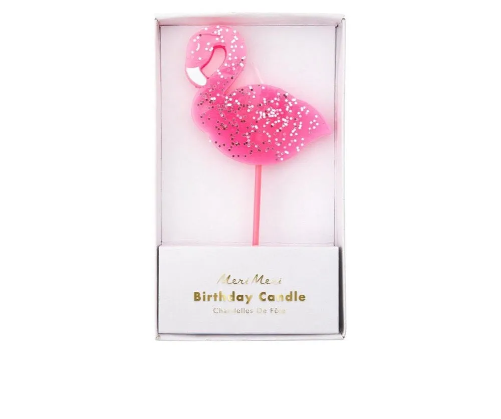 Large Flamingo Candle