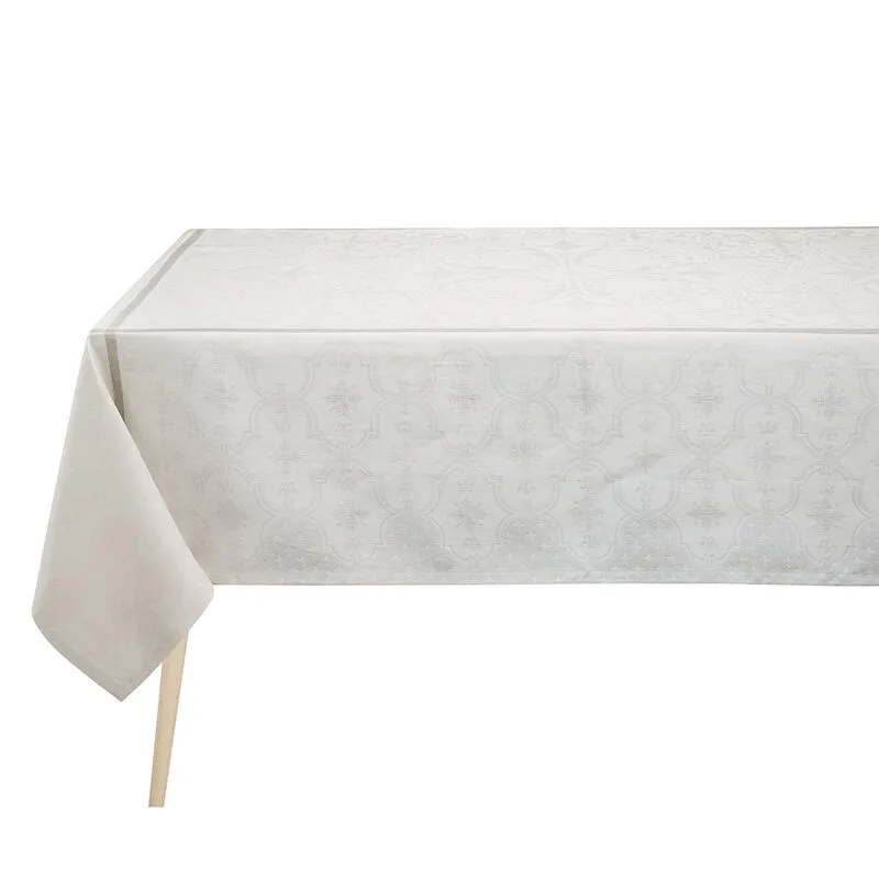 Le Jacquard Francais - Armoiries- Off White- Tablecloth - 69" x 126"