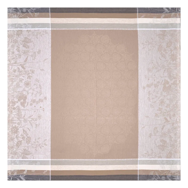 Le Jacquard Francais - Instant Bucolique - Beige - Tablecloth - 69" x 126"