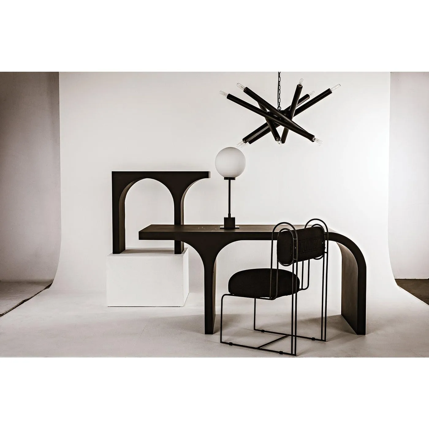 Lex Chandelier, Black Steel