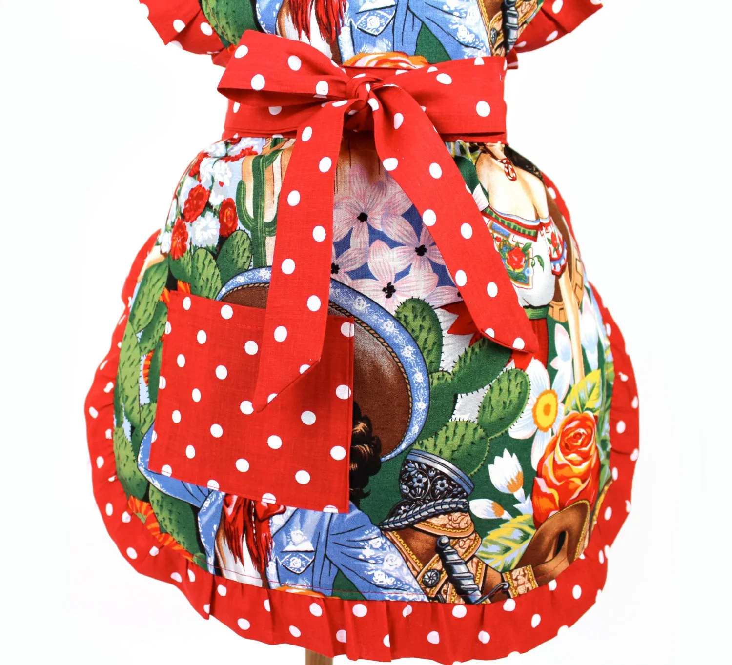 Little Girls Colorful Senoritas Apron #A-G145
