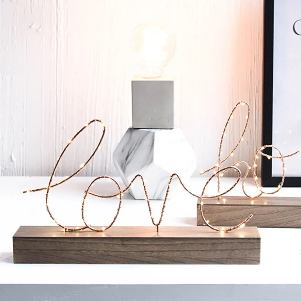 LOVE & HOME Display Letters Light Decoration Table Lamp