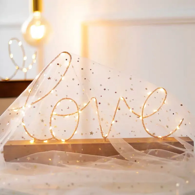 LOVE & HOME Display Letters Light Decoration Table Lamp