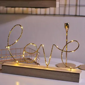LOVE & HOME Display Letters Light Decoration Table Lamp