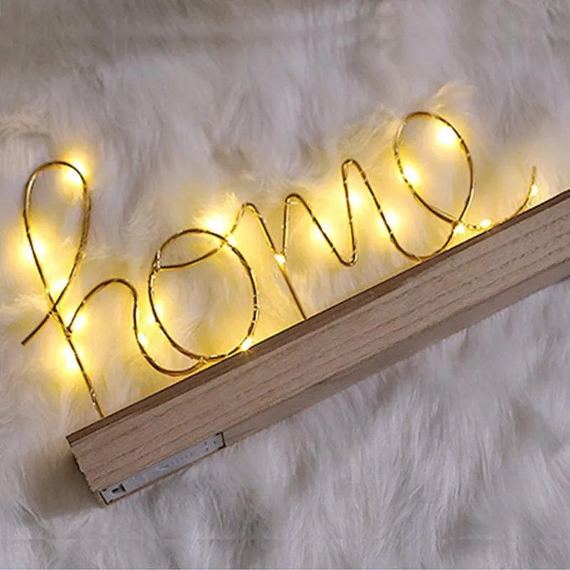 LOVE & HOME Display Letters Light Decoration Table Lamp