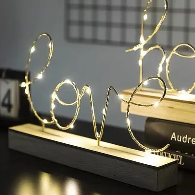 LOVE & HOME Display Letters Light Decoration Table Lamp