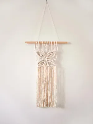 Macramé wall hanging, "Papilio"