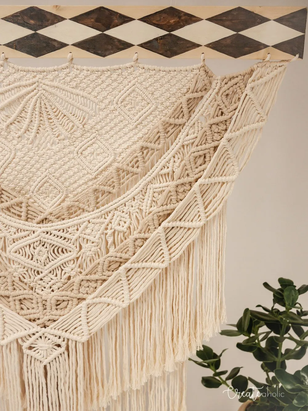 Macramé wallhanging, "Desert Dunes"