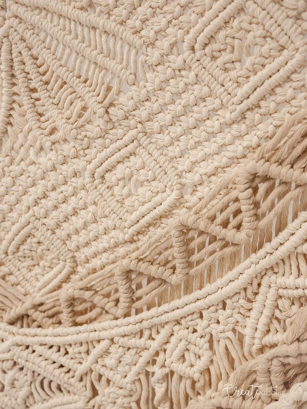 Macramé wallhanging, "Desert Dunes"