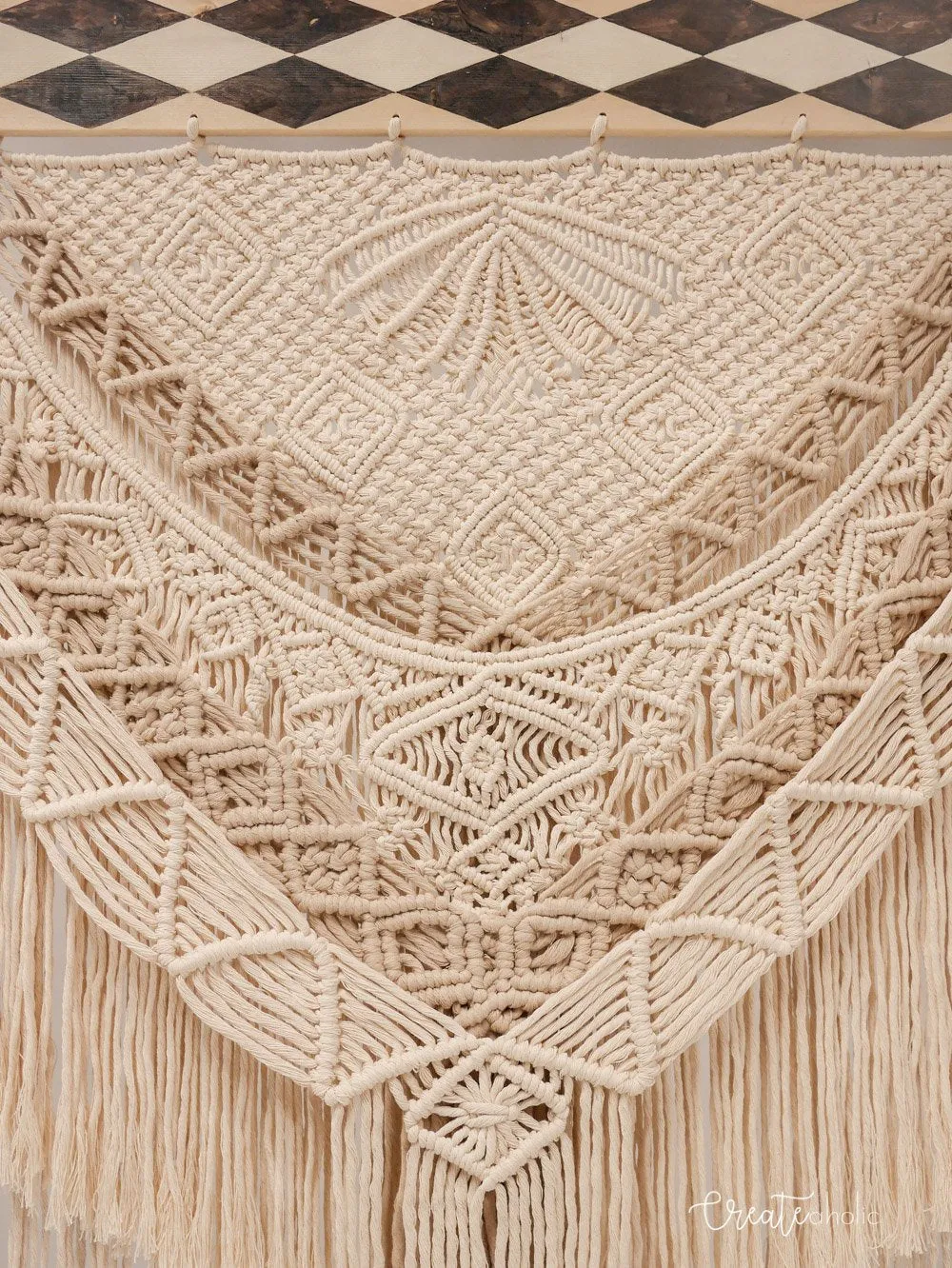 Macramé wallhanging, "Desert Dunes"