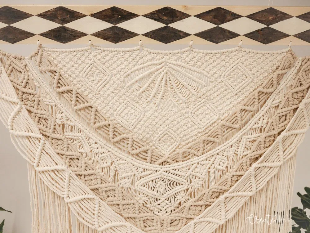 Macramé wallhanging, "Desert Dunes"