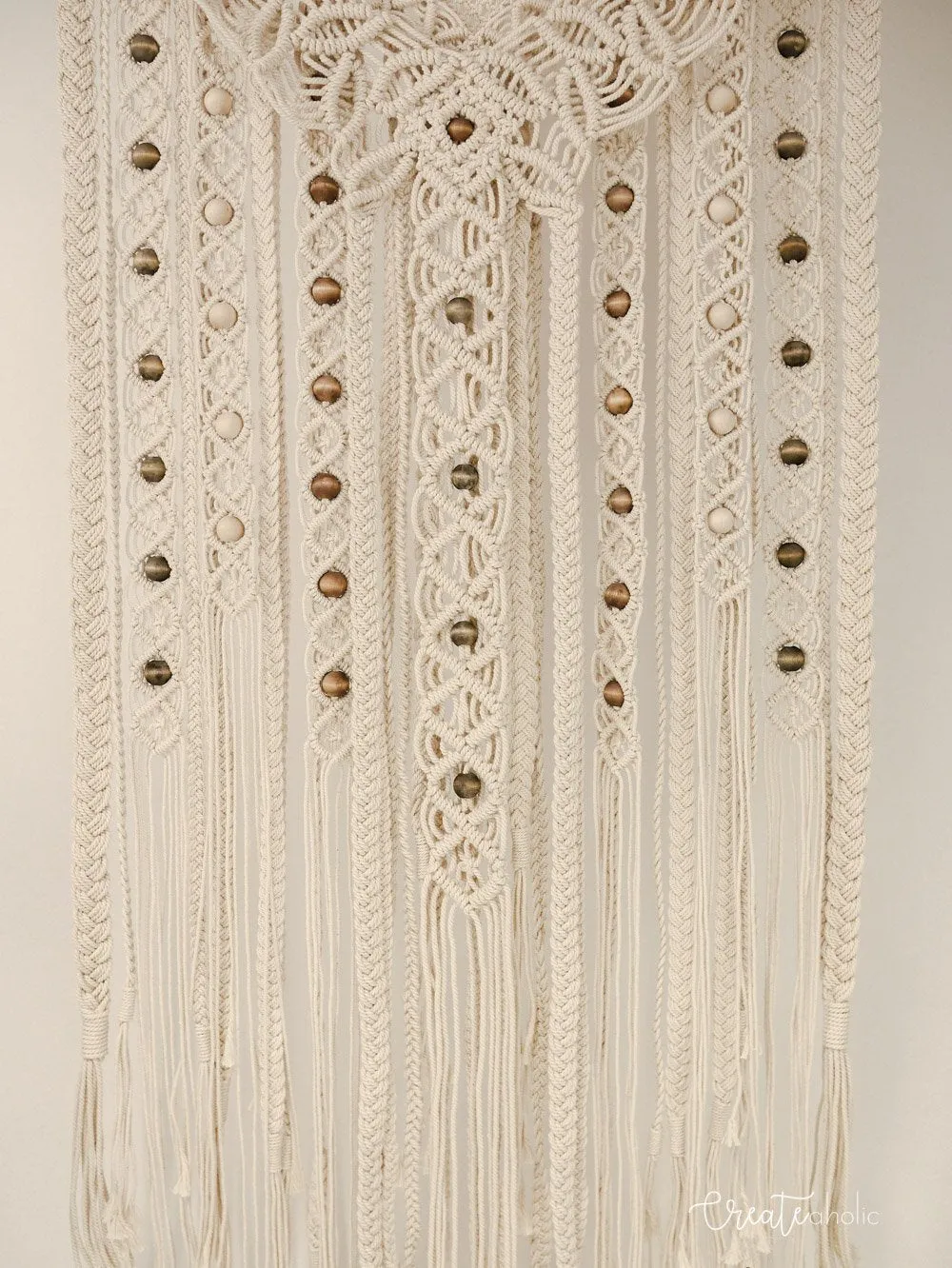 Macramé wallhanging, "Earthling"