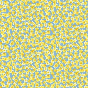 Makower Hello Spring | Daffodil Bloom | Blue