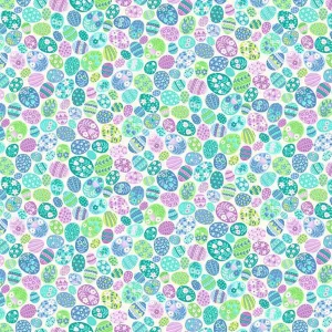 Makower Hello Spring | Egg Eggstravaganza | Blue