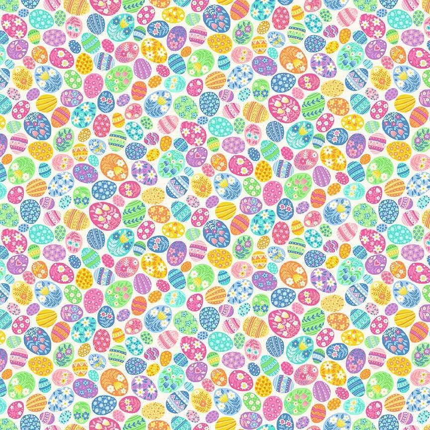 Makower Hello Spring | Egg Eggstravaganza | Cream