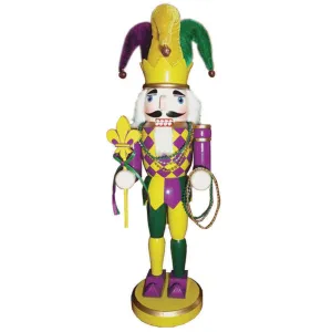 Mardi Gras King Nutcracker Santa's Workshop 14.5”
