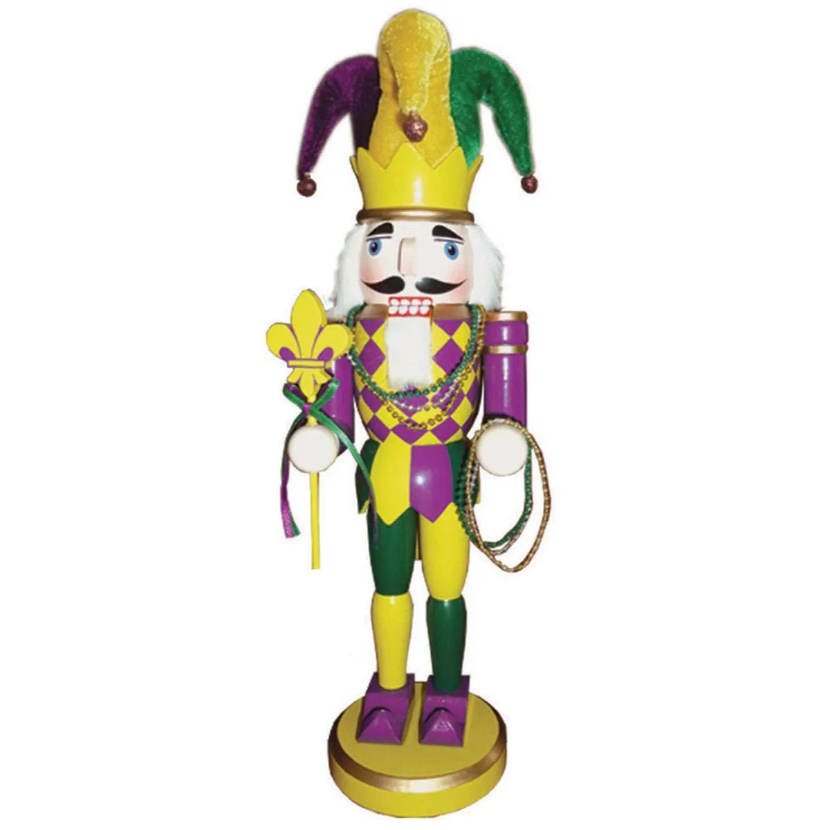 Mardi Gras King Nutcracker Santa's Workshop 14.5”