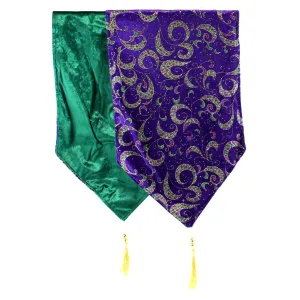 Mardi Gras Reversible Table Runner 72"