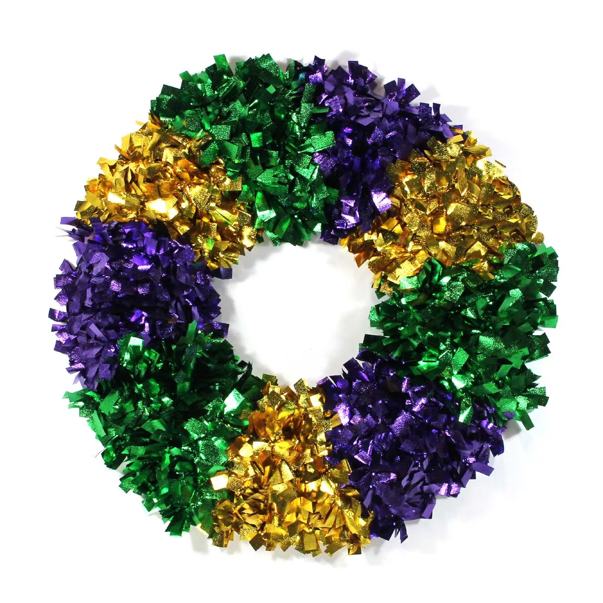 Mardi Gras Tinsel Wreath