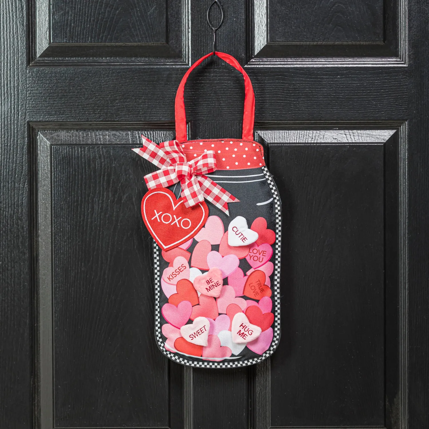 Mason Jar of Hearts Door Décor,2dhb2368